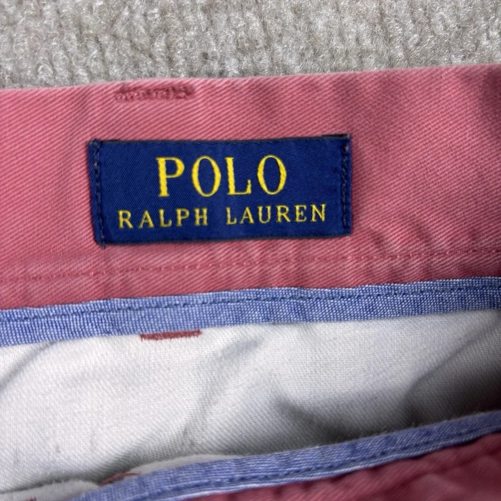 Polo Ralph Lauren Men's‎ Pink Chino Shorts Cotton Classic Fit Flat Front 42 9
